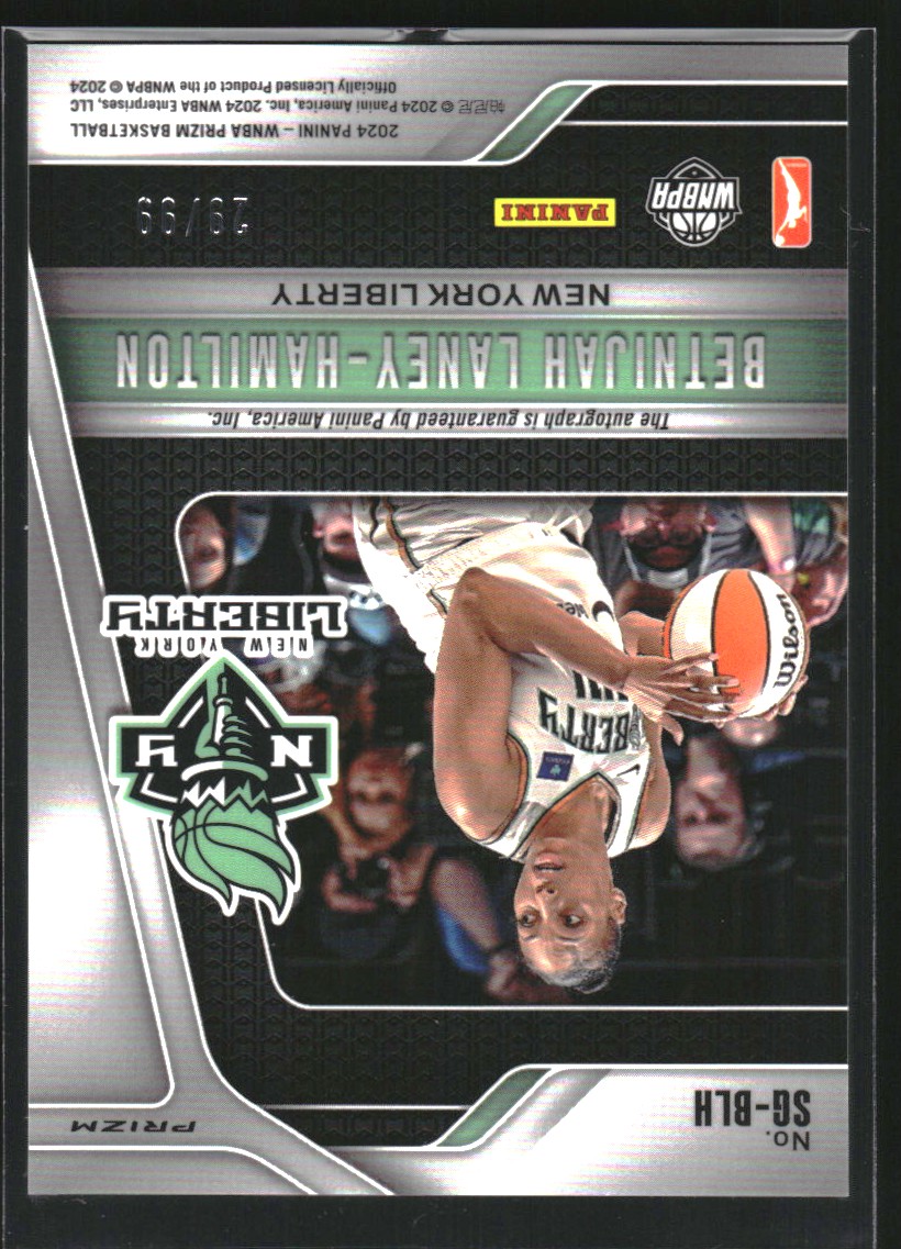 2024 Panini Prizm WNBA Signatures Prizms Red #15 Betnijah Laney-Hamilton