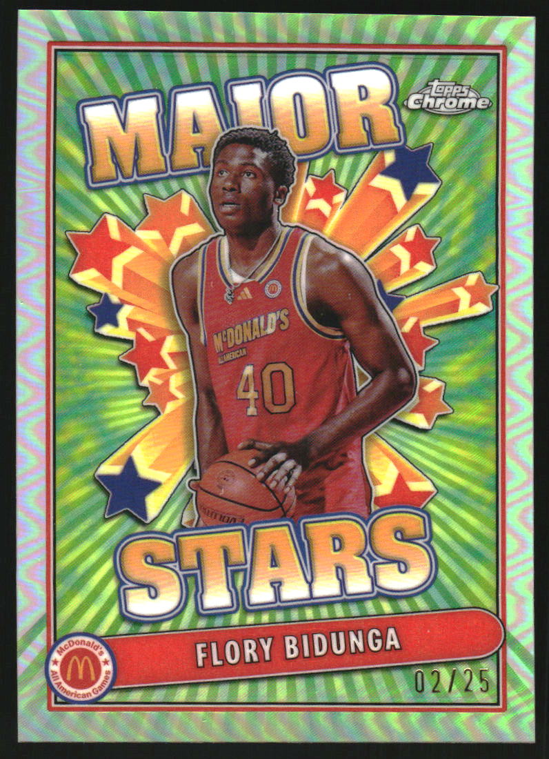 2024 Topps Chrome McDonald's All American Major Star Tie Dye Refractors #SESFLB Flory Bidunga /25