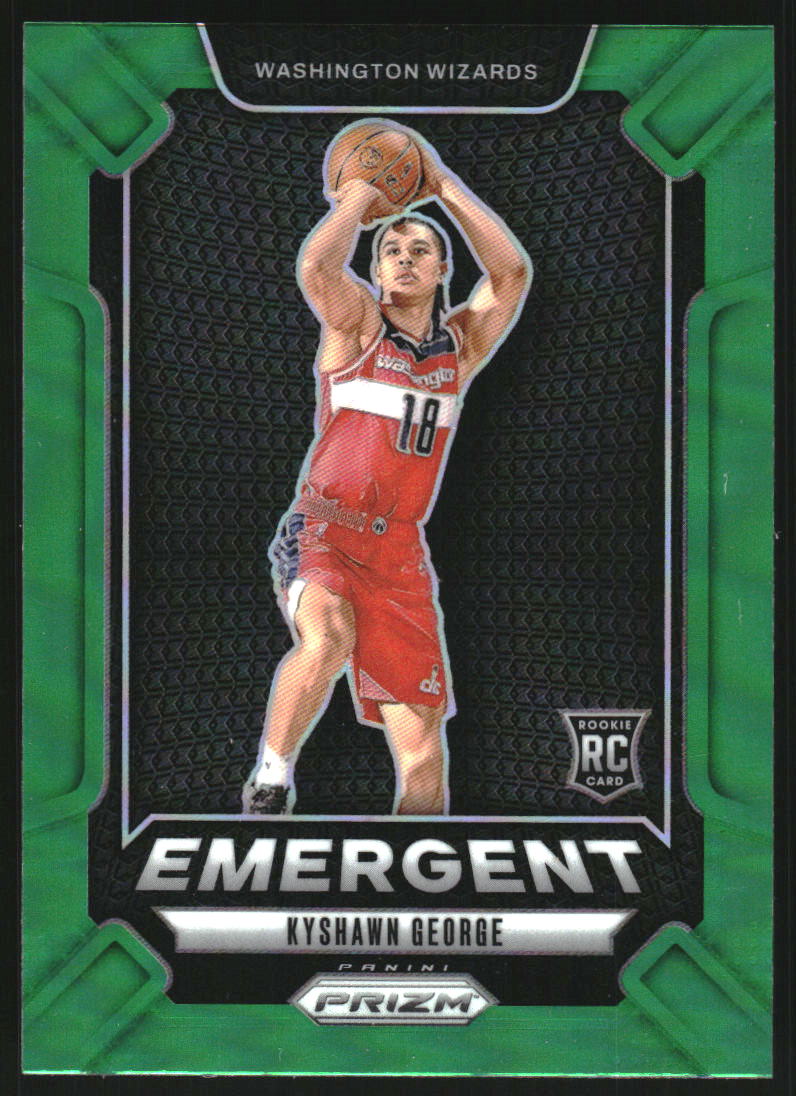 2024-25 Panini Prizm Emergent Prizms Green #3 Kyshawn George