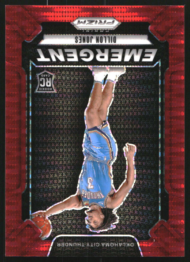 2024-25 Panini Prizm Emgergent Prizms Red Pulsar #11 Dillon Jones
