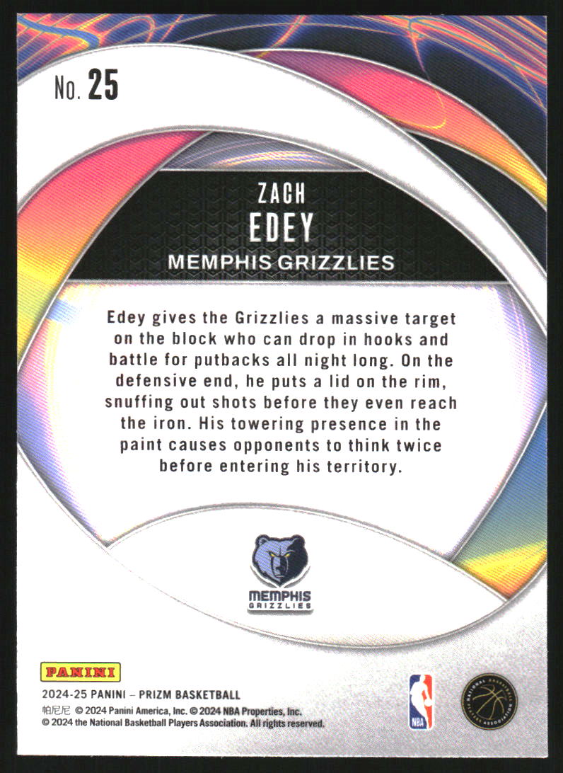 2024-25 Panini Prizm Instant Impact #25 Zach Edey