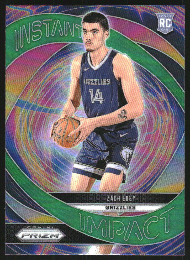 2024-25 Panini Prizm Instant Impact Prizms Green #25 Zach Edey