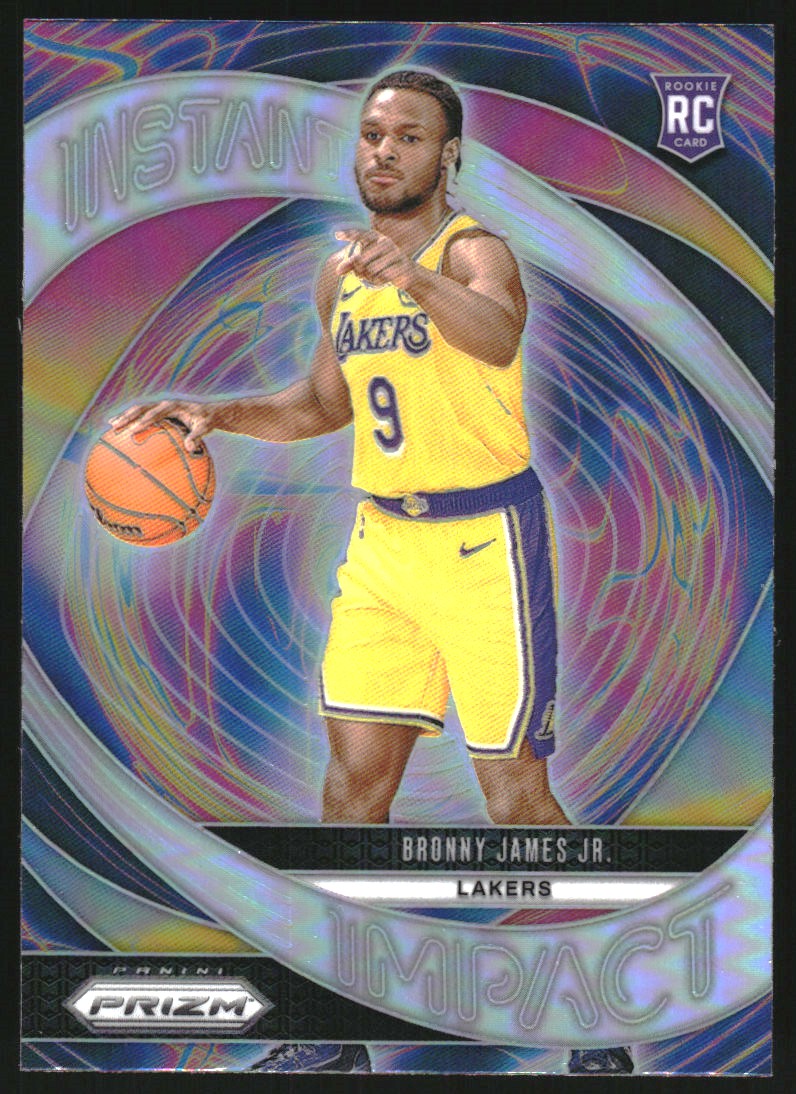 2024-25 Panini Prizm Instant Impact Prizms Silver #7 Bronny James Jr.