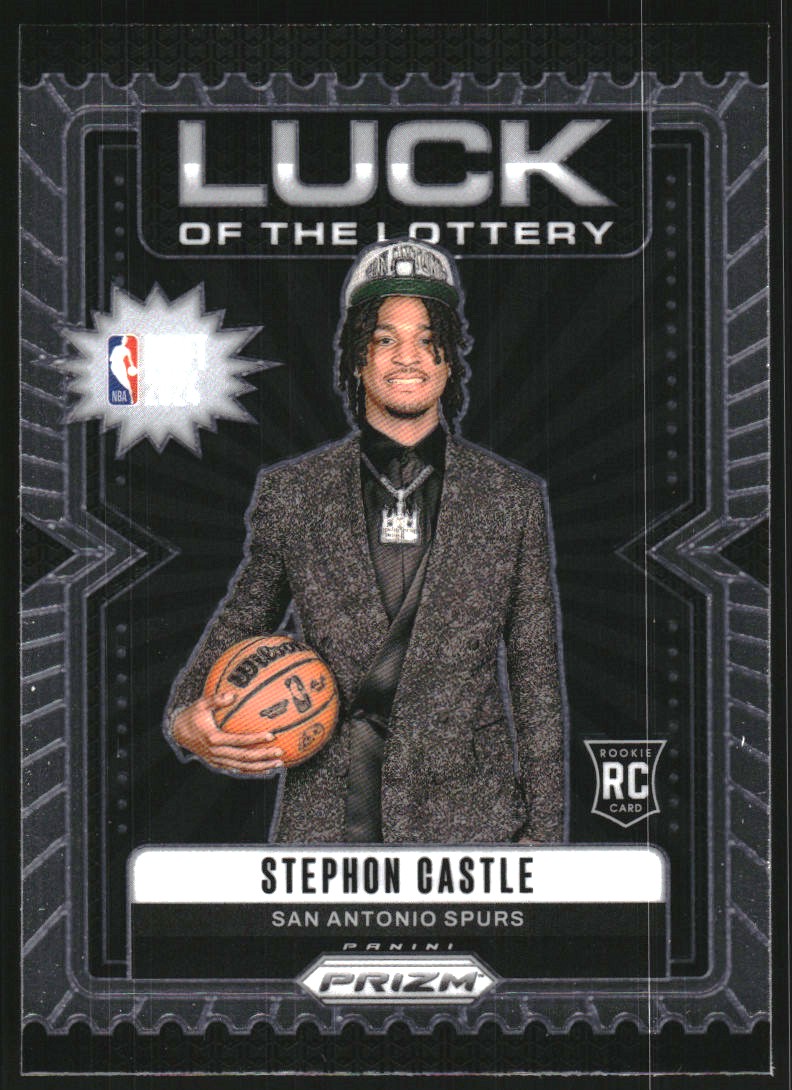 2024-25 Panini Prizm Luck of the Lottery #12 Stephon Castle on 