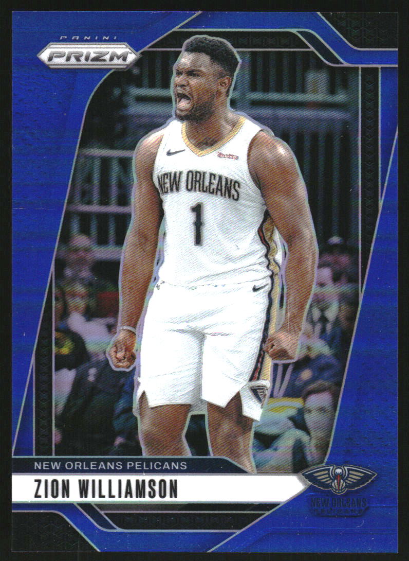 2024-25 Panini Prizm Prizms Blue #10 Zion Williamson