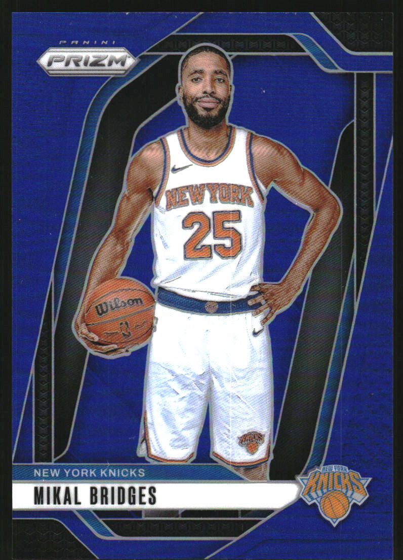 2024-25 Panini Prizm Prizms Blue #15 Mikal Bridges /199 - NM-MT