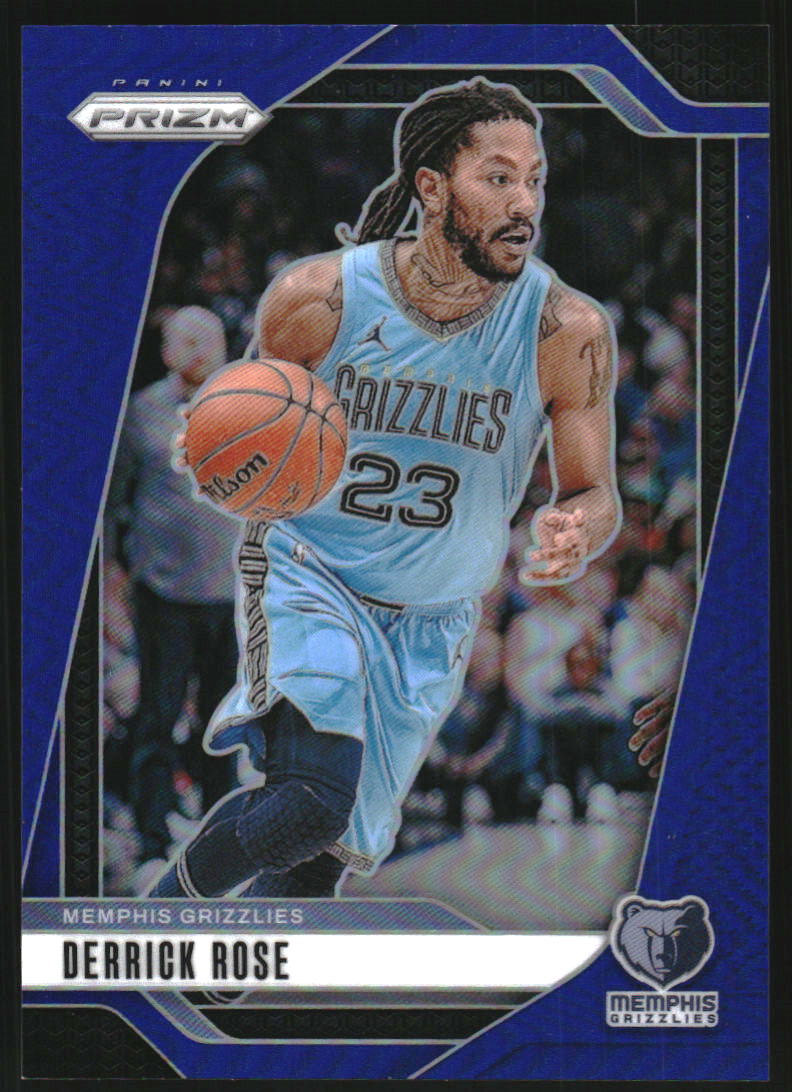 2024-25 Panini Prizm Prizms Blue #53 Derrick Rose