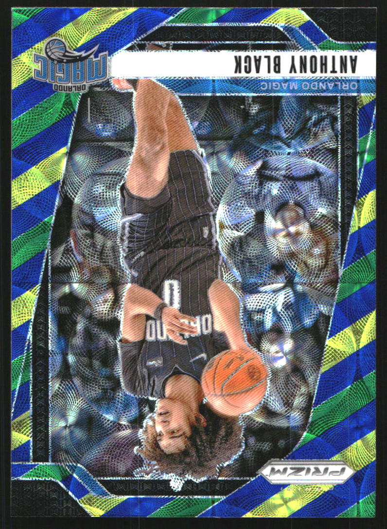 2024-25 Panini Prizm Prizms Choice Blue Yellow and Green #219 Anthony Black