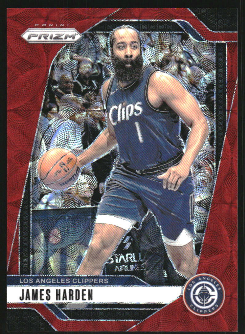 2024-25 Panini Prizm Prizms Choice Red #181 James Harden