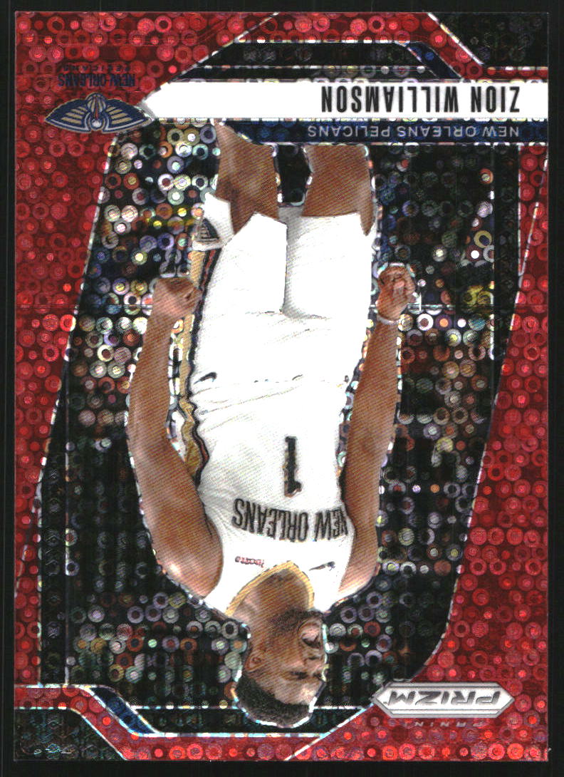 2024-25 Panini Prizm Prizms Fast Break Red #10 Zion Williamson