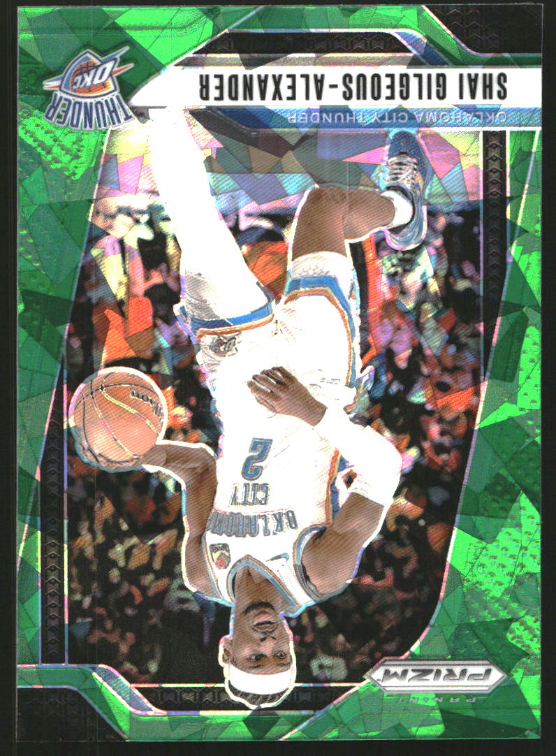 2024-25 Panini Prizm Prizms Green Ice #113 Shai Gilgeous-Alexander