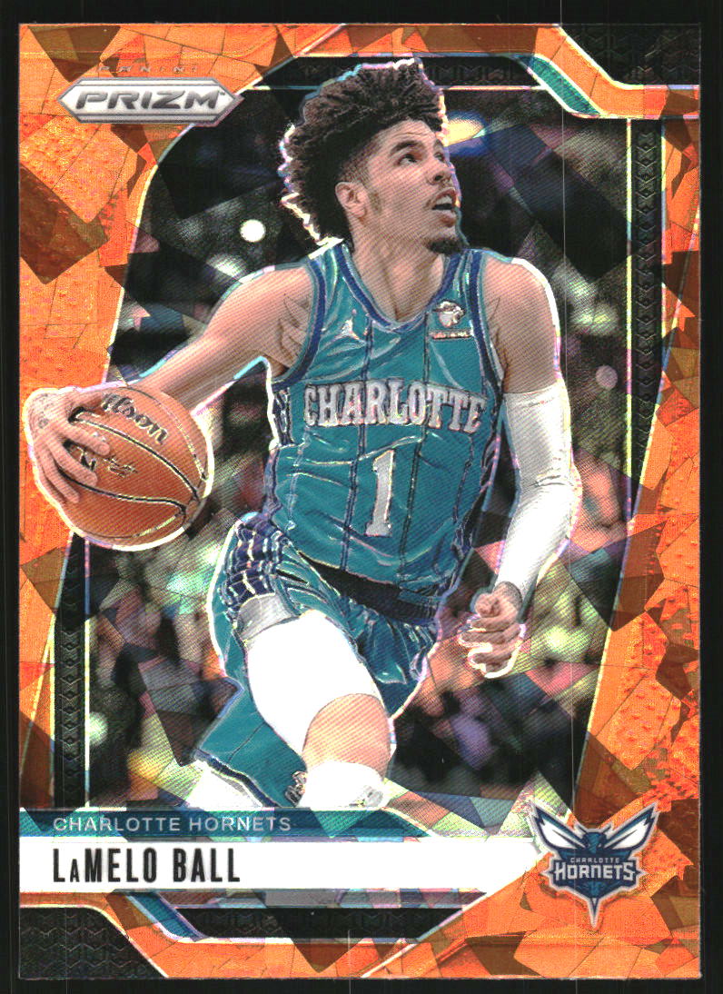 2024-25 Panini Prizm Prizms Orange Ice #30 LaMelo Ball