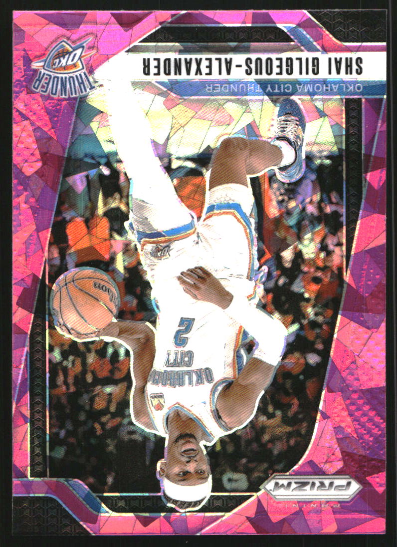 2024-25 Panini Prizm Prizms Pink Ice #113 Shai Gilgeous-Alexander