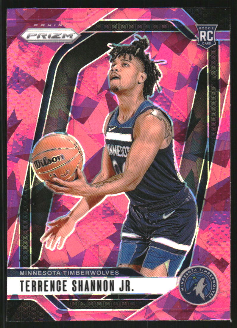 2024-25 Panini Prizm Prizms Pink Ice #224 Terrence Shannon Jr.