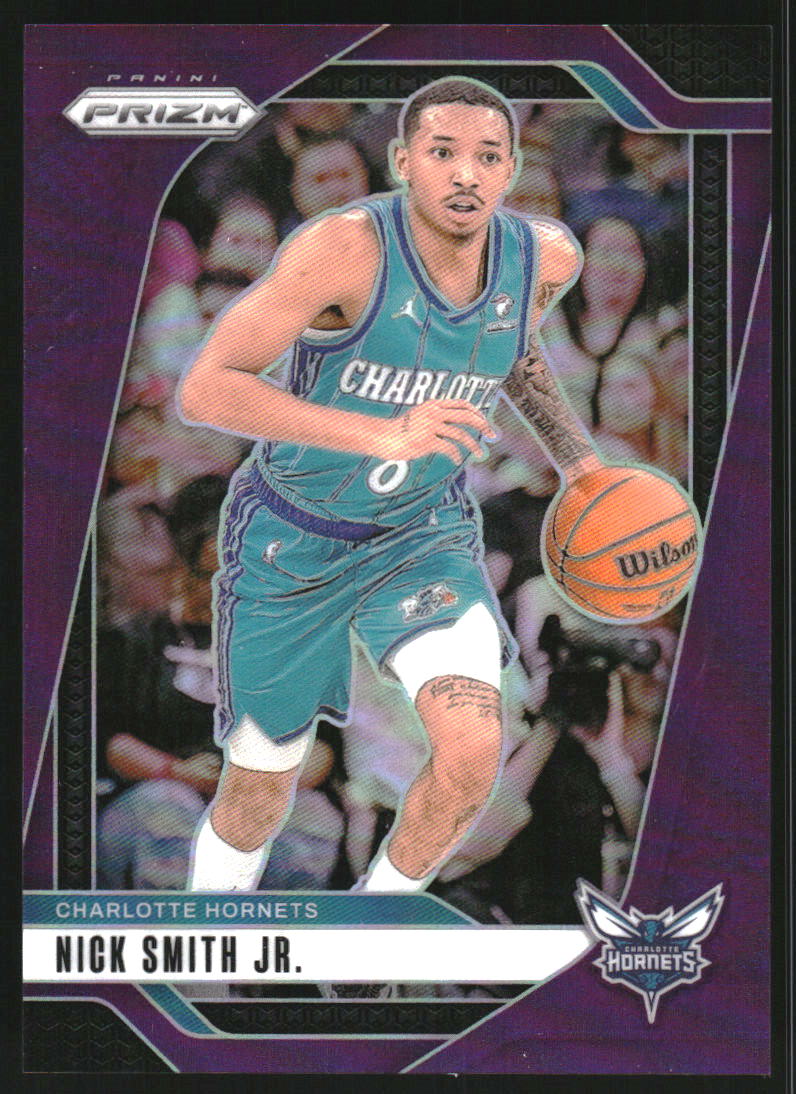 2024-25 Panini Prizm Prizms Purple #185 Nick Smith Jr.