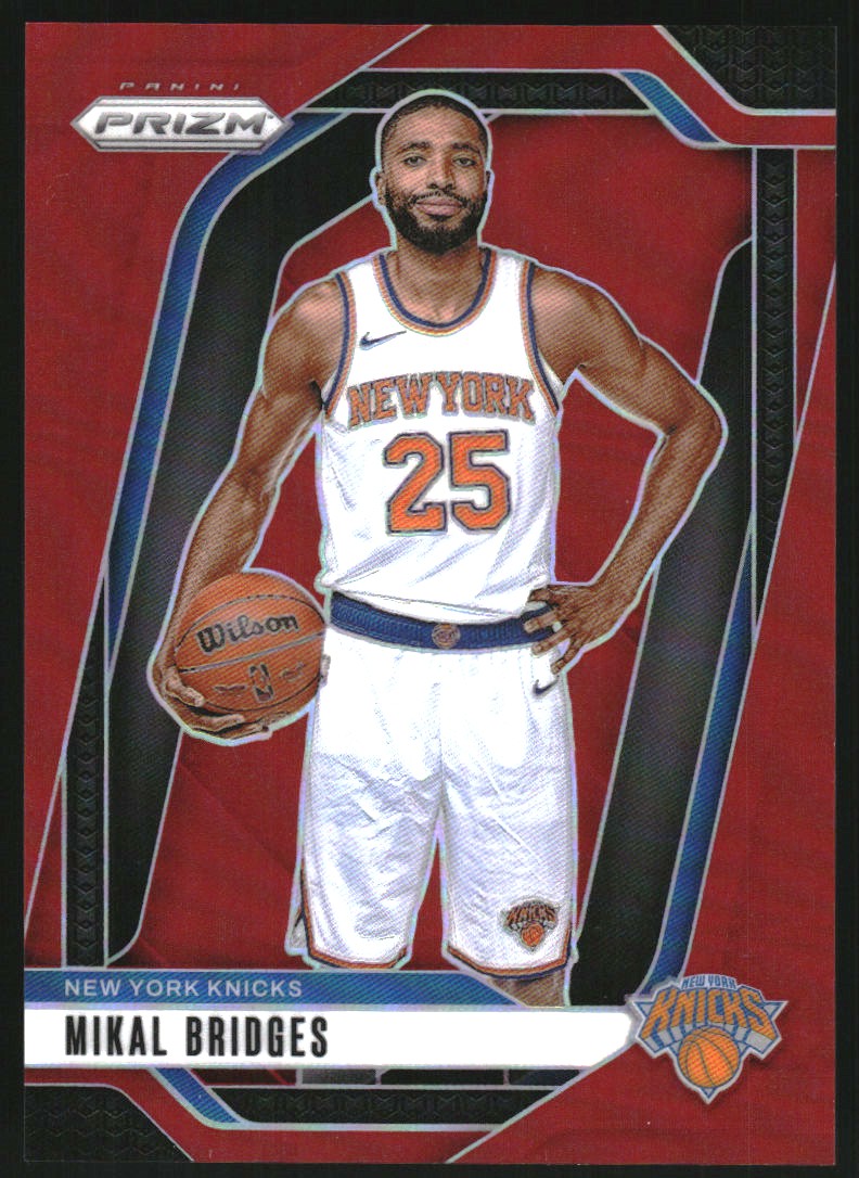 2024-25 Panini Prizm Prizms Red #15 Mikal Bridges