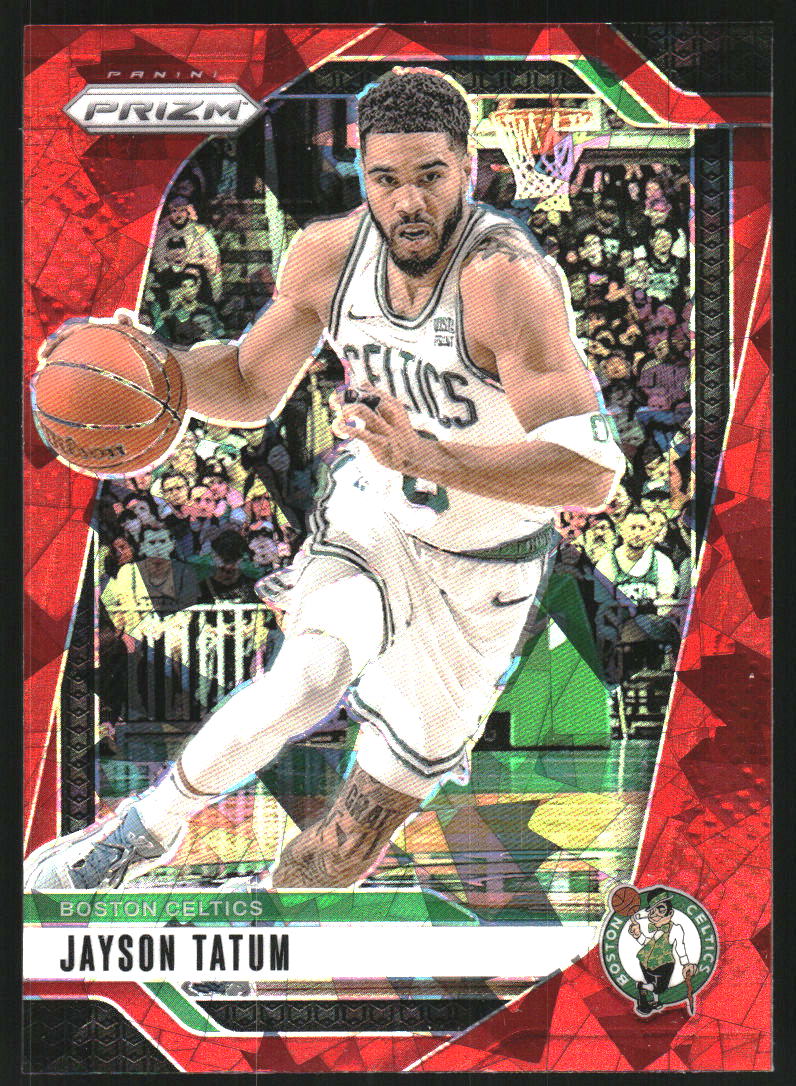 2024-25 Panini Prizm Prizms Red Ice #103 Jayson Tatum