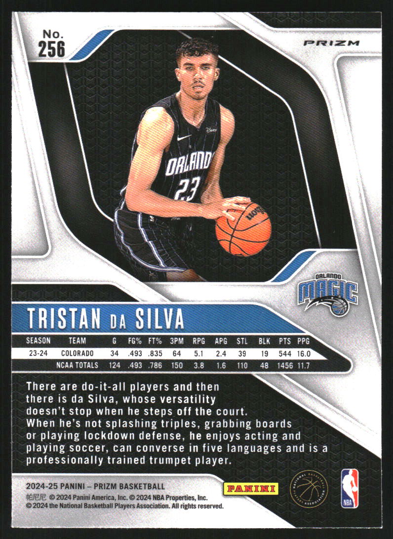 2024-25 Panini Prizm Prizms Red Ice #256 Tristan da Silva