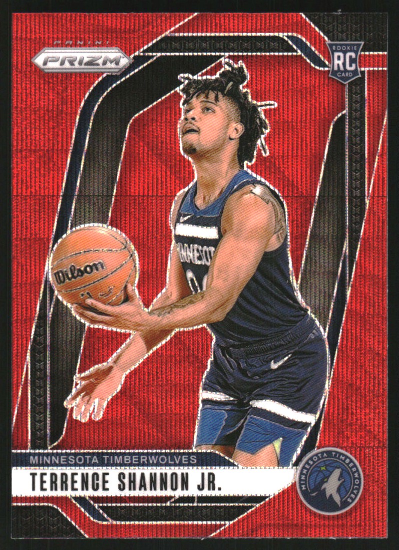 2024-25 Panini Prizm Prizms Ruby Wave #224 Terrence Shannon Jr.
