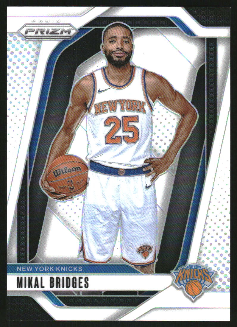 2024-25 Panini Prizm Prizms White #15 Mikal Bridges /175 - NM-MT