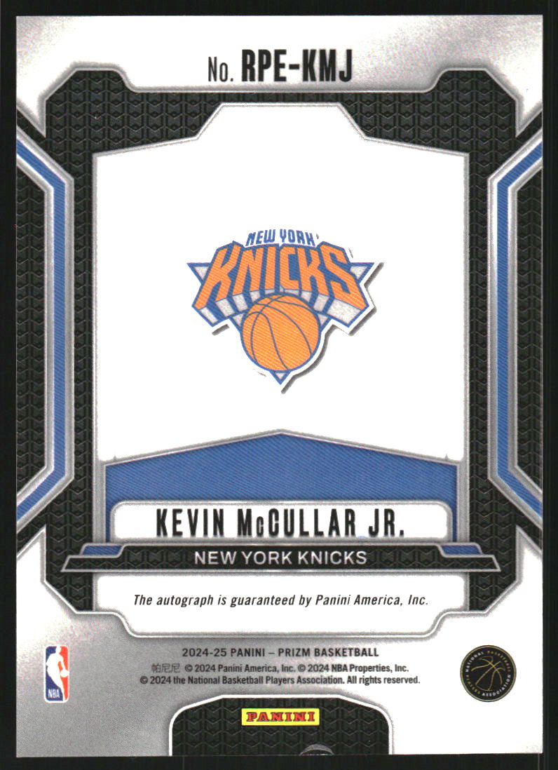 2024-25 Panini Prizm Rookie Penmanship #12 Kevin McCullar Jr. Auto - NM-MT