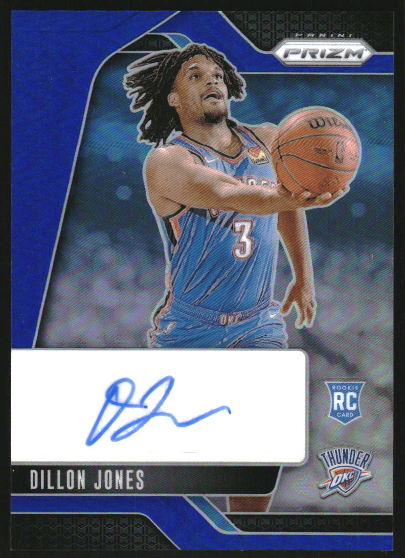 2024-25 Panini Prizm Rookie Signatures Prizms Blue #8 Dillon Jones Auto /49 - NM-MT