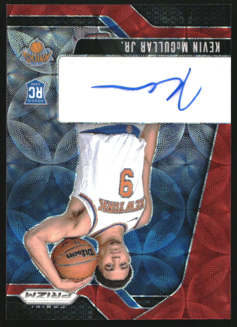 2024-25 Panini Prizm Rookie Signatures Prizms Choice #25 Kevin McCullar Jr.