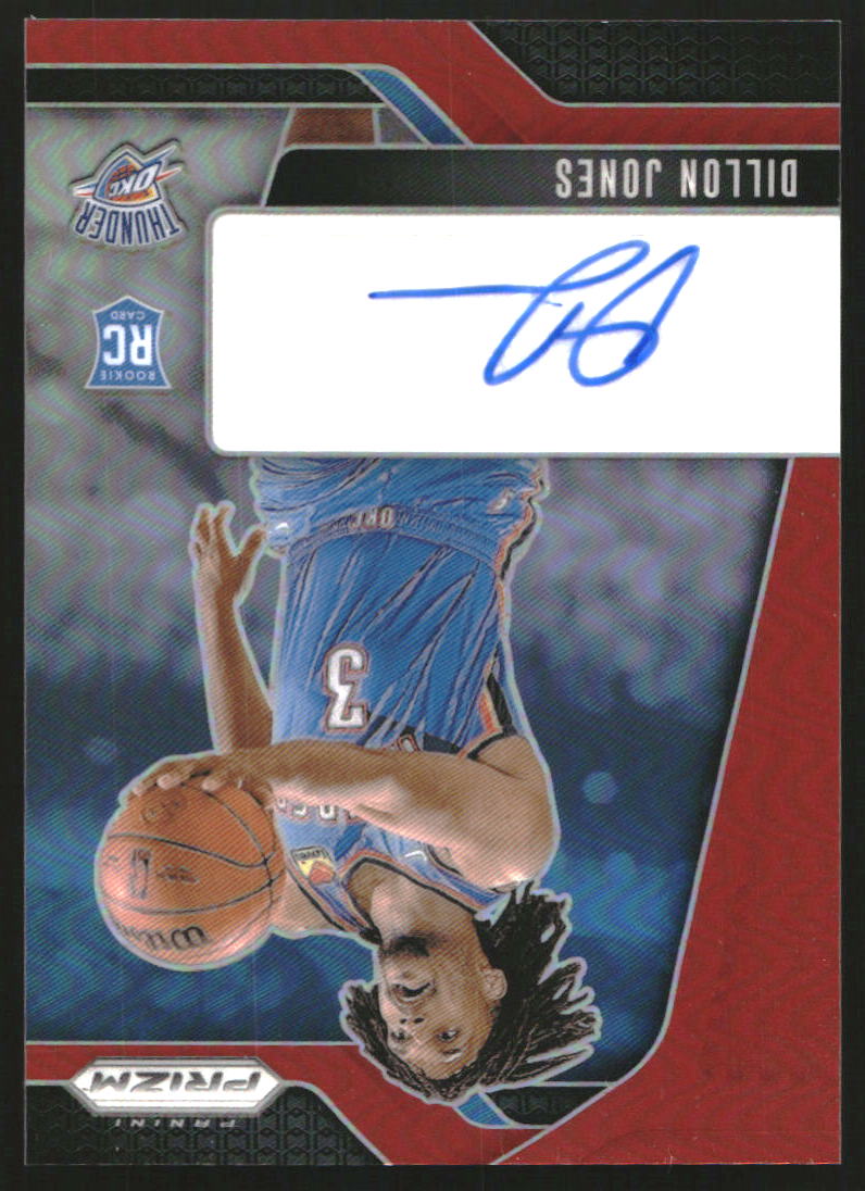 2024-25 Panini Prizm Rookie Signatures Prizms Red #8 Dillon Jones