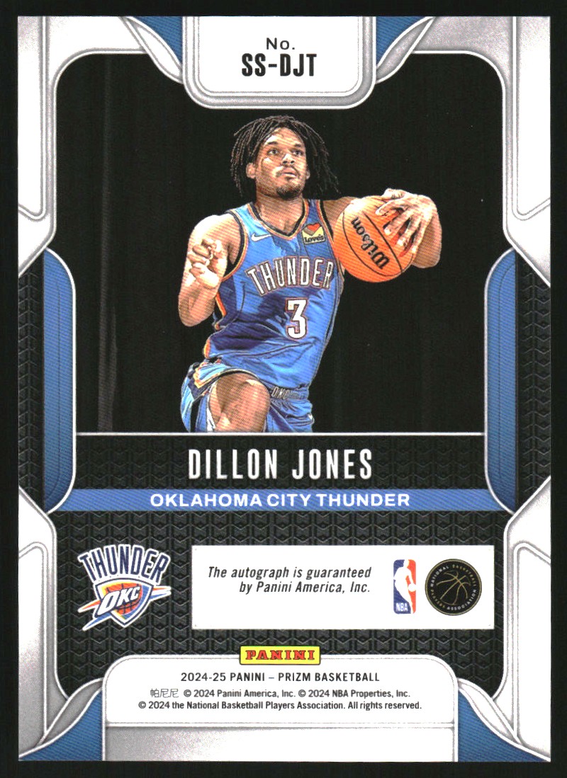2024-25 Panini Prizm Sensational Signatures #48 Dillon Jones