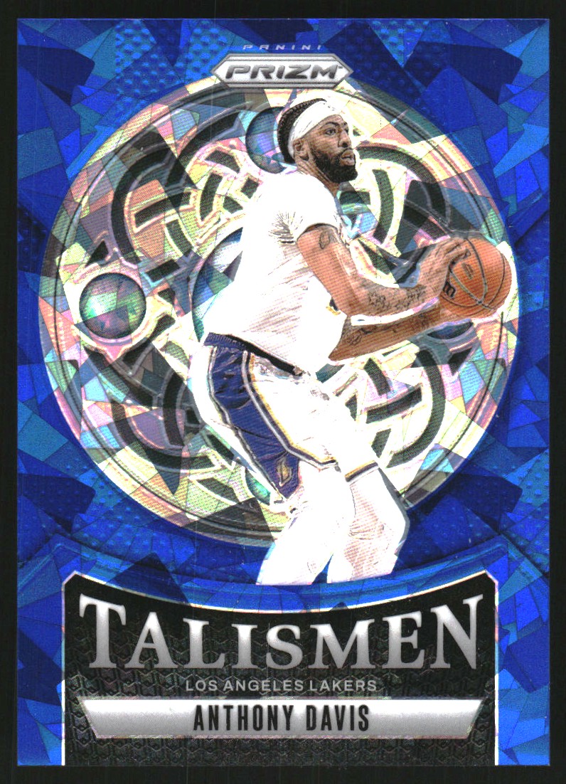 2024-25 Panini Prizm Talismen Prizms Blue Ice #6 Anthony Davis
