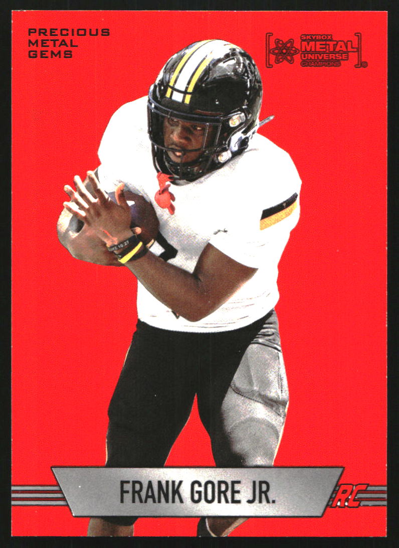 2024 Metal Universe Champions Fresh Foundation Precious Metal Gems Red #FF45 Frank Gore Jr. /100