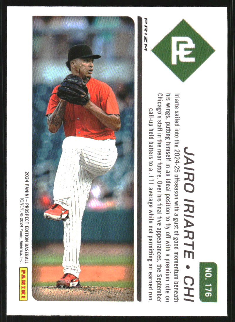 2024 Panini Prospect Edition Holo Red Ice #176 Jairo Iriarte