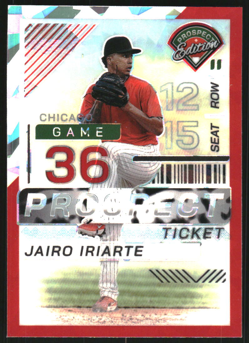 2024 Panini Prospect Edition Holo Red Ice #176 Jairo Iriarte