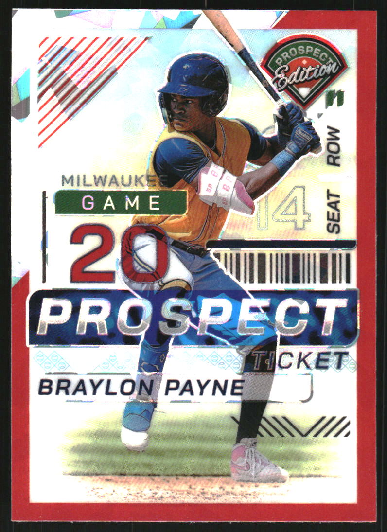 2024 Panini Prospect Edition Holo Red Ice #181 Braylon Payne