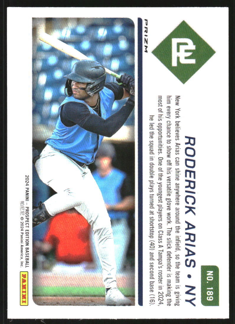 2024 Panini Prospect Edition Holo Red Ice #189 Roderick Arias
