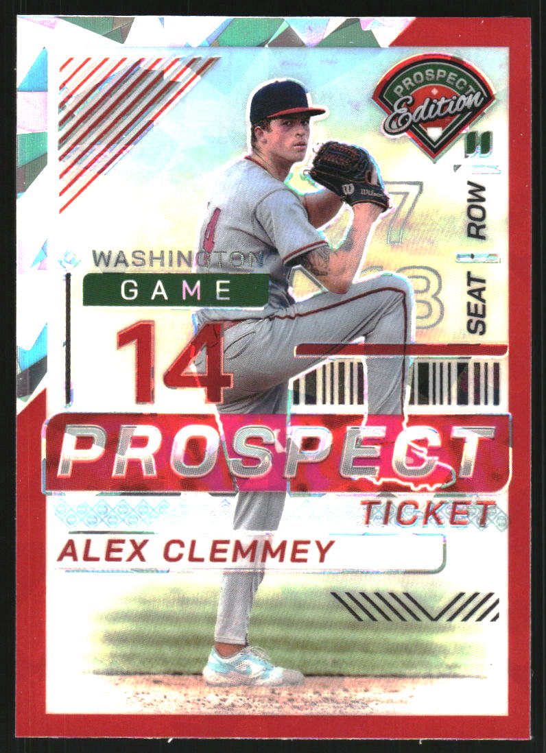 2024 Panini Prospect Edition Holo Red Ice #200 Alex Clemmey