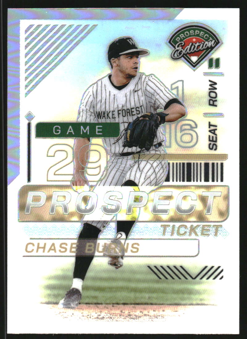 2024 Panini Prospect Edition Holo Silver #43 Chase Burns