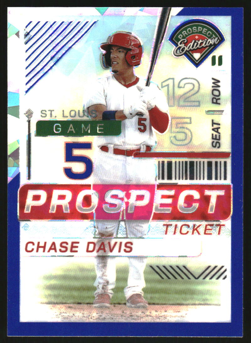 2024 Panini Prospect Edition Holo Blue Ice #4 Chase Davis /299