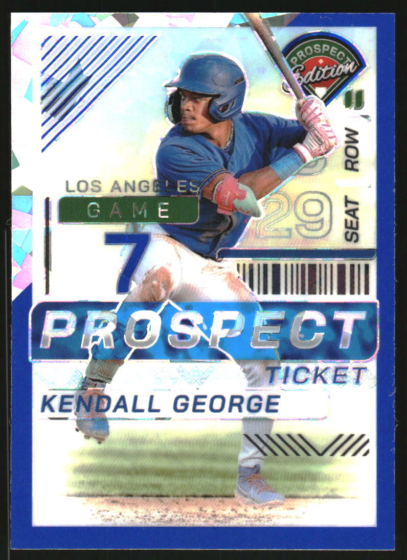 2024 Panini Prospect Edition Holo Blue Ice #137 Kendall George /299