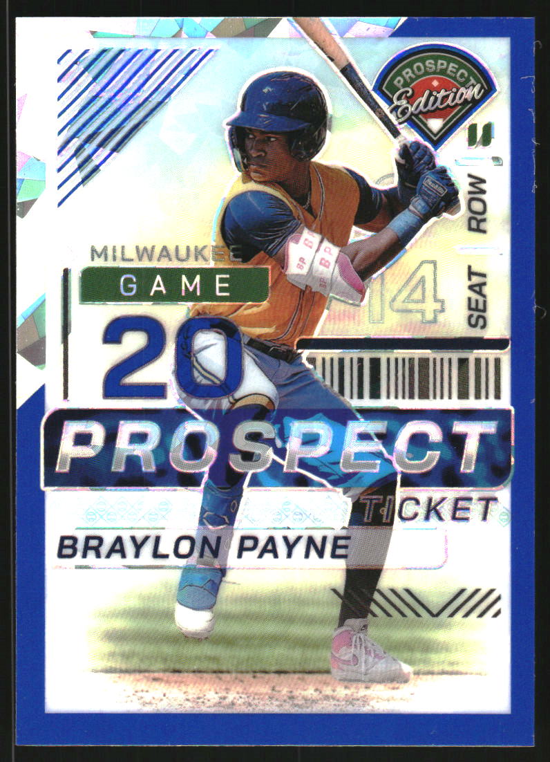 2024 Panini Prospect Edition Holo Blue Ice #181 Braylon Payne /299