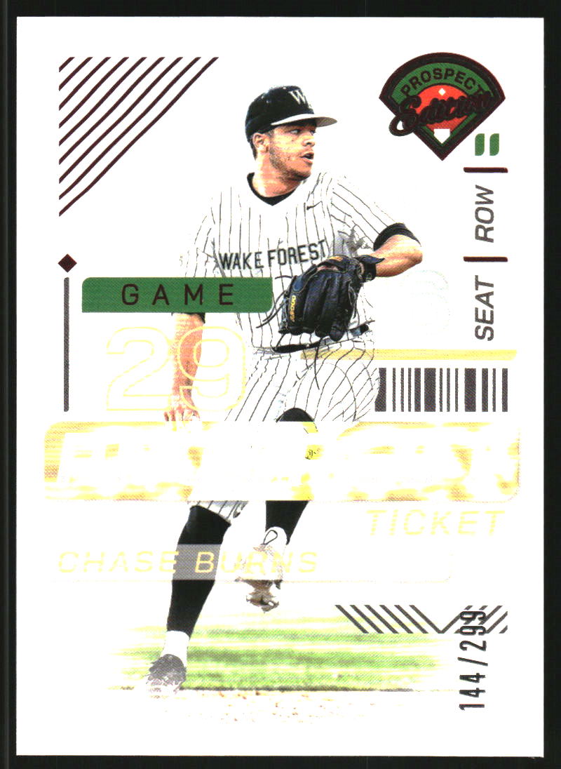 2024 Panini Prospect Edition Red #43 Chase Burns /299