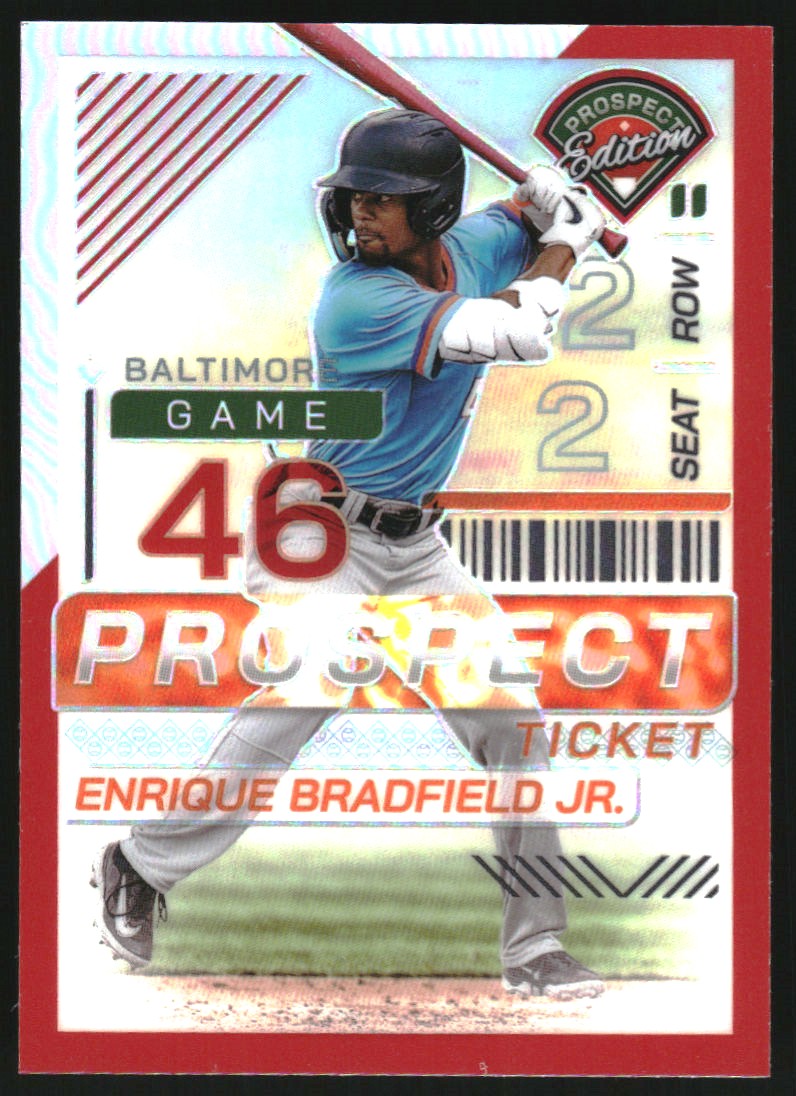 2024 Panini Prospect Edition Holo Red #6 Enrique Bradfield Jr.