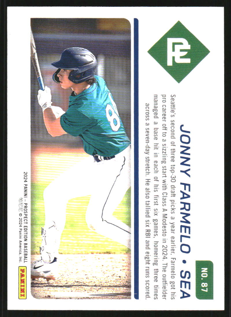 2024 Panini Prospect Edition Bronze #87 Jonny Farmelo /199