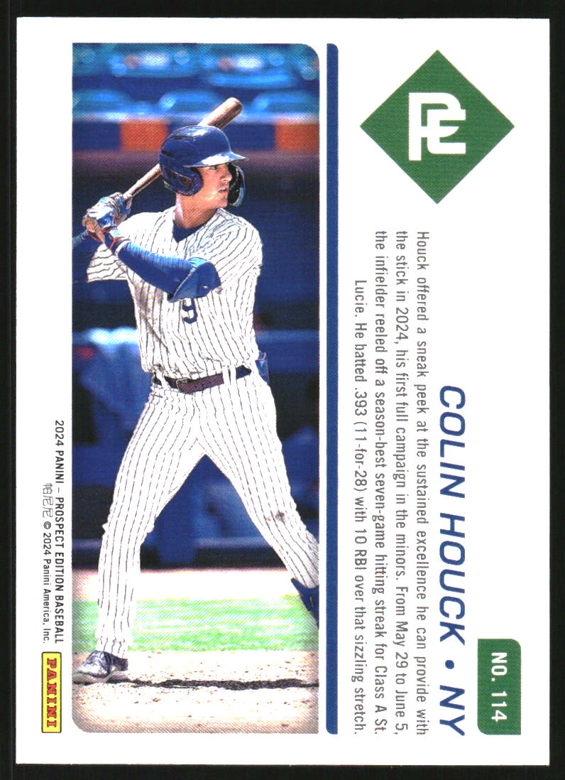 2024 Panini Prospect Edition Bronze #114 Colin Houck /199