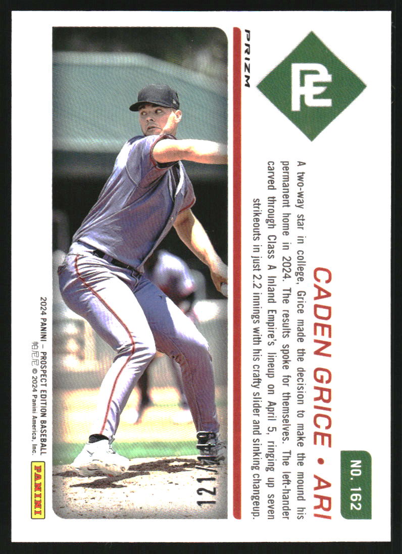 2024 Panini Prospect Edition Holo Blue #162 Caden Grice /149