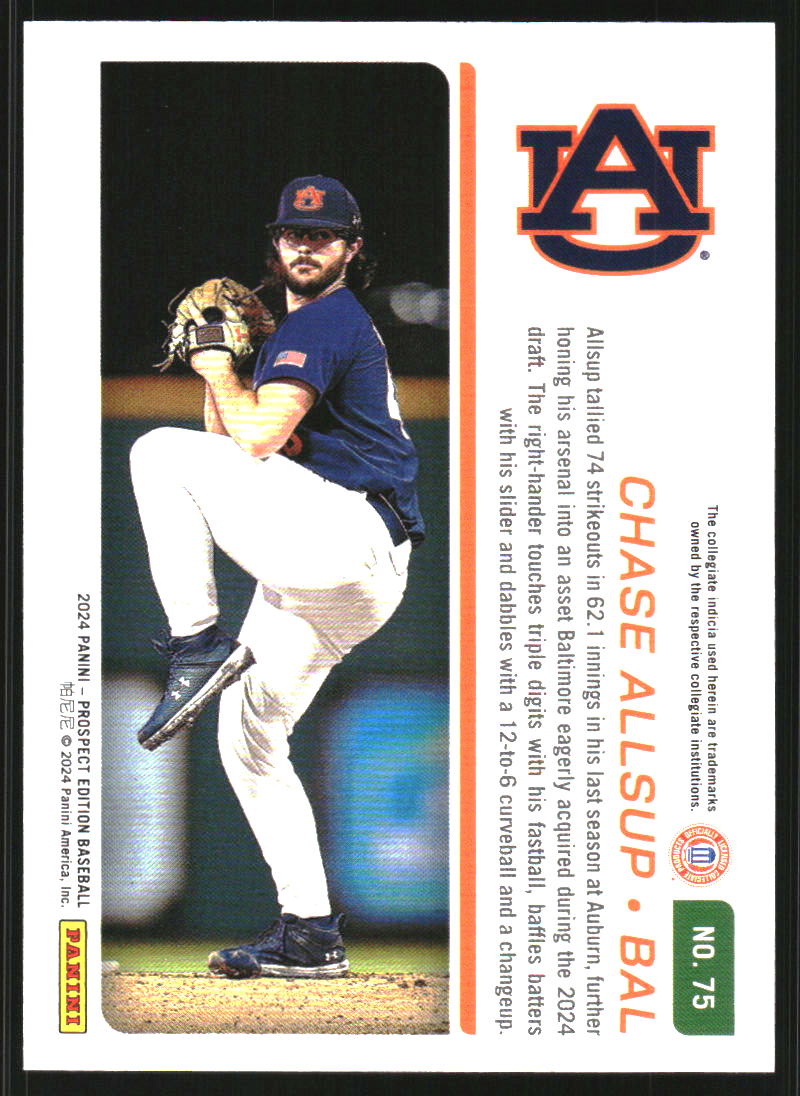 2024 Panini Prospect Edition Purple #75 Chase Allsup /99