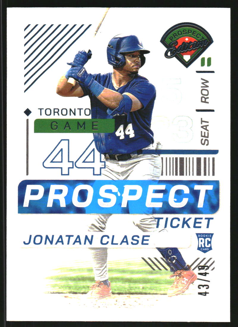 2024 Panini Prospect Edition Teal #77 Jonatan Clase /49