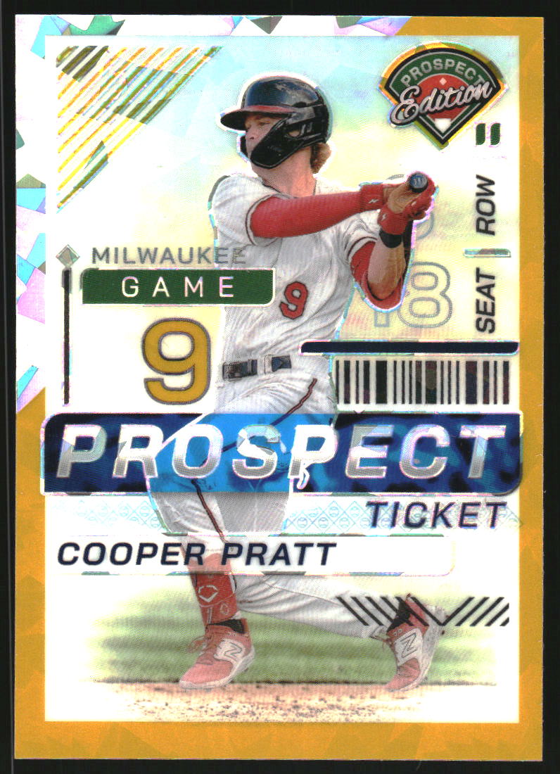 2024 Panini Prospect Edition Holo Gold Ice #154 Cooper Pratt /10