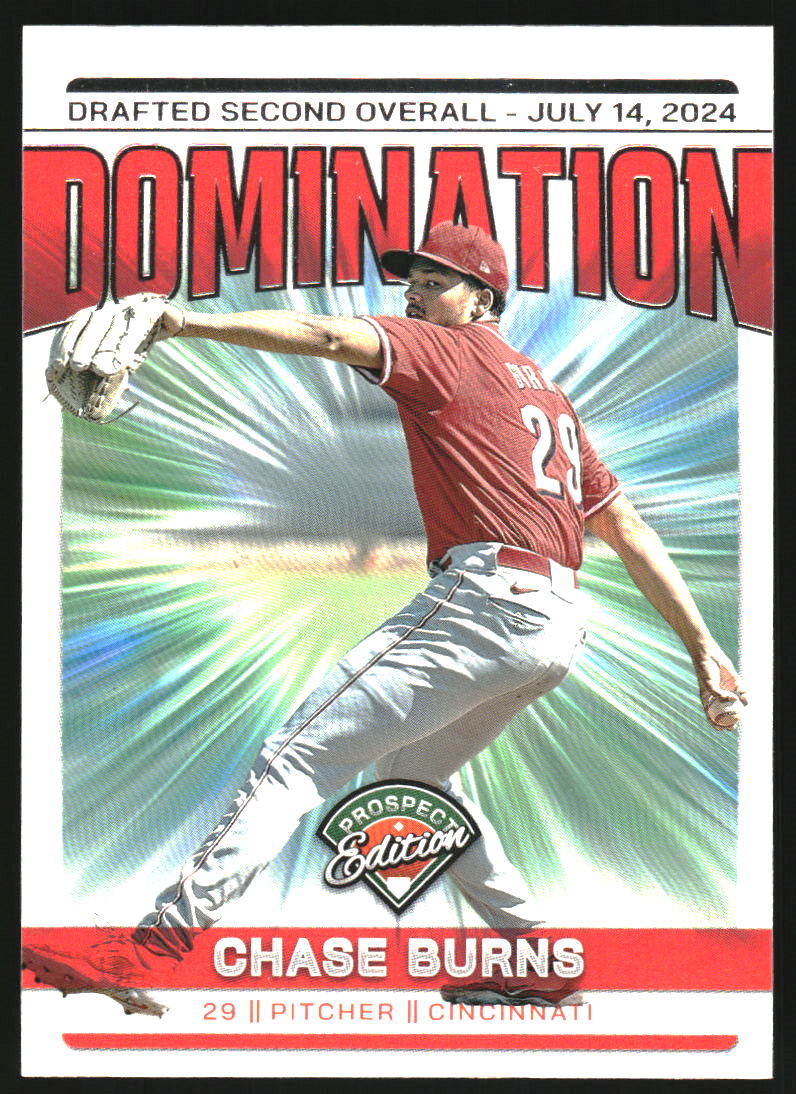 2024 Panini Prospect Edition Domination #1 Chase Burns