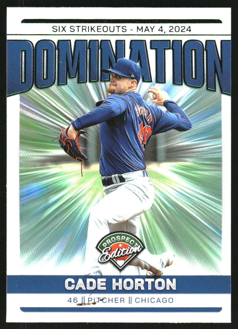 2024 Panini Prospect Edition Domination Green #10 Cade Horton